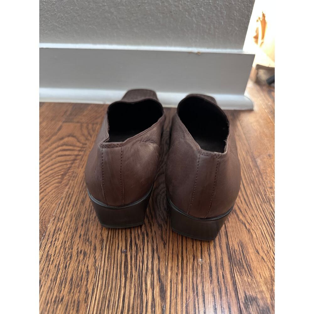 Meucci Sesto Womens size 9M brown leather italian woven loafers flats - Picture 5 of 6